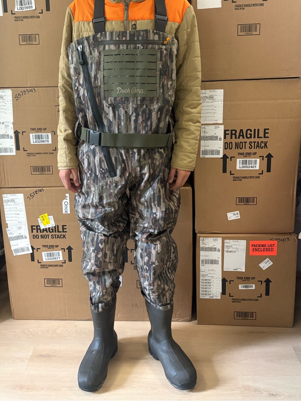 NEW!! Men’s Duck Camp- Duck Hunting Waders. Size 12